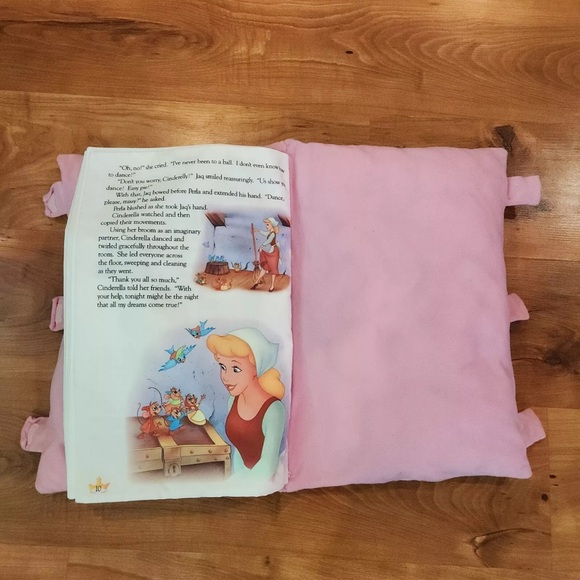 Disney Princess Stories Soft Stuffed Plush Cloth Book Pillow Snow White Aurora - Picture 10 of 12